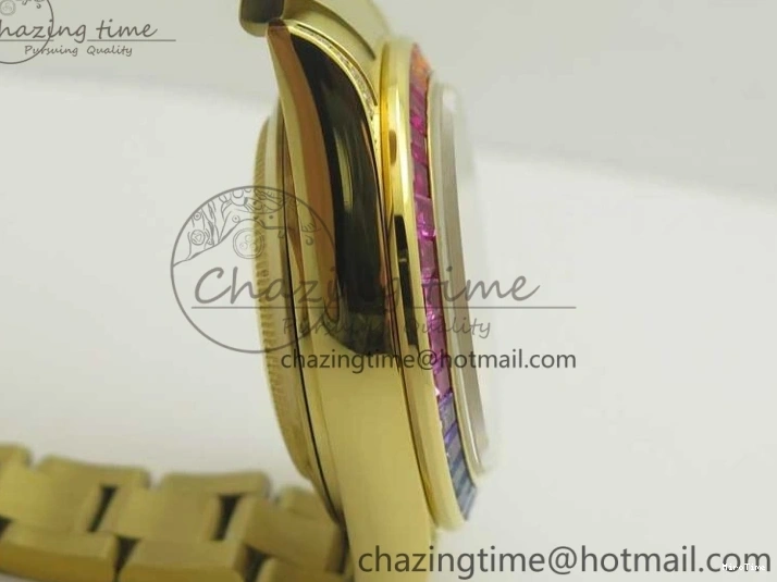 MiroTime 0307 Daytona 116589RBOW YG Rainbow Crystal BLF Best Edition Black Dial on YG Bracelet A ZeroBulk 3352